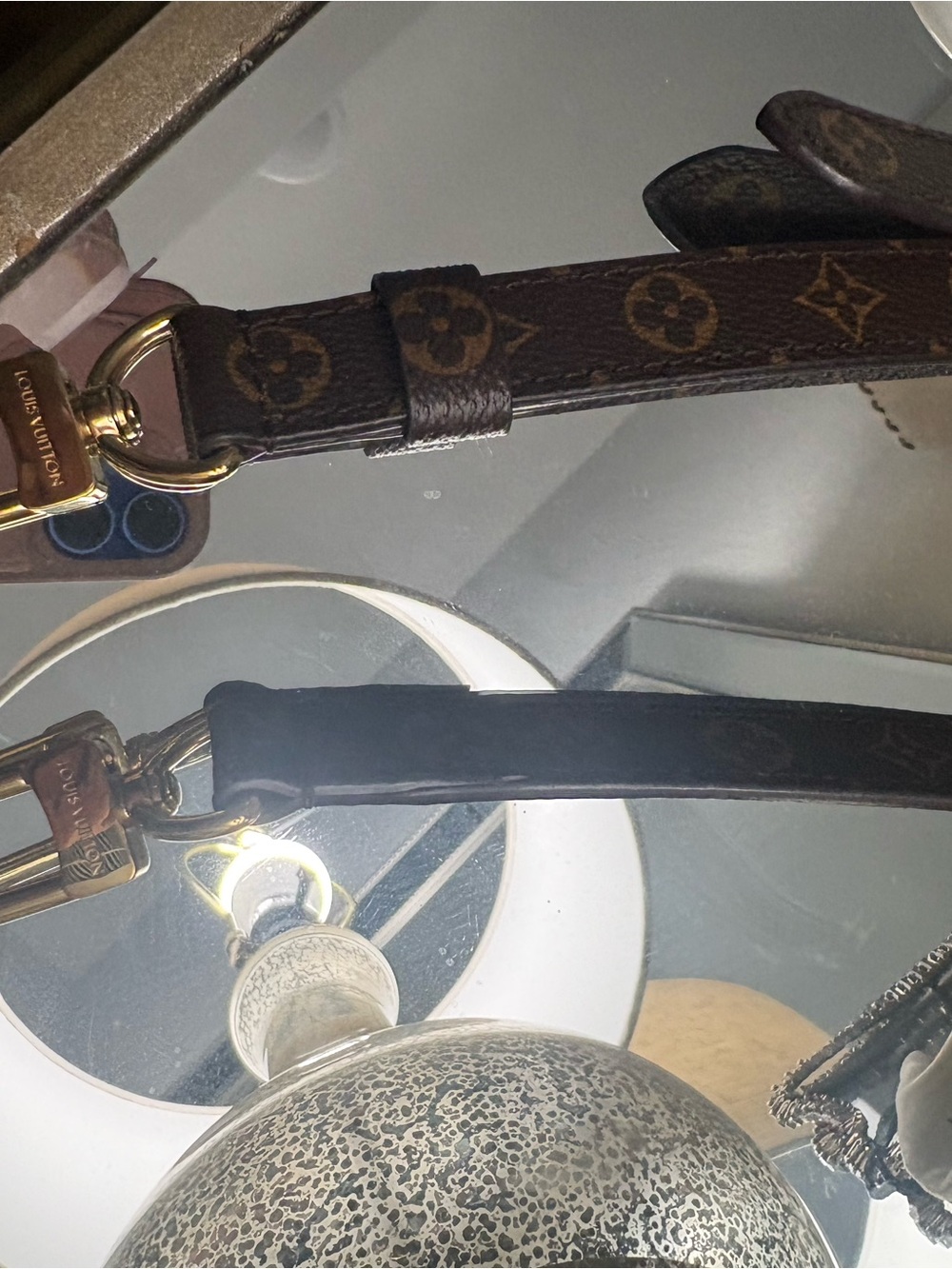Louis Vuitton Monogram Adjustable Shoulder Strap in Brown with Gold Hardware - Picture 5 of 9